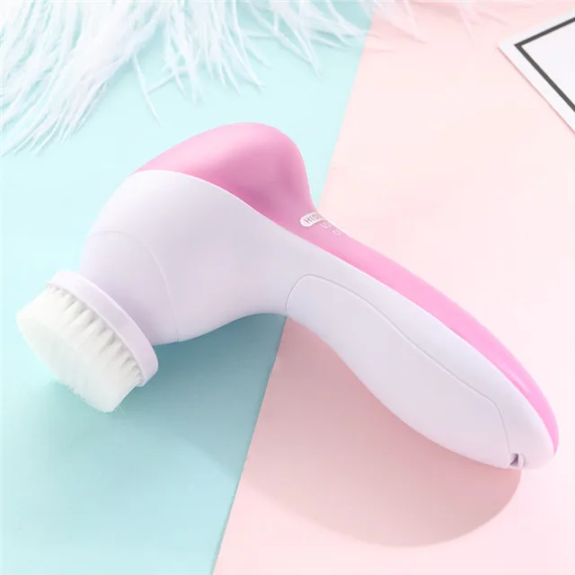 5 in 1 Electronic multifunction face facial Cleaner brush spa skin massage electric rotating cleaning brush
5 in 1 Electronic multifunction face facial Cleaner brush spa skin massage electric rotating cleaning brush