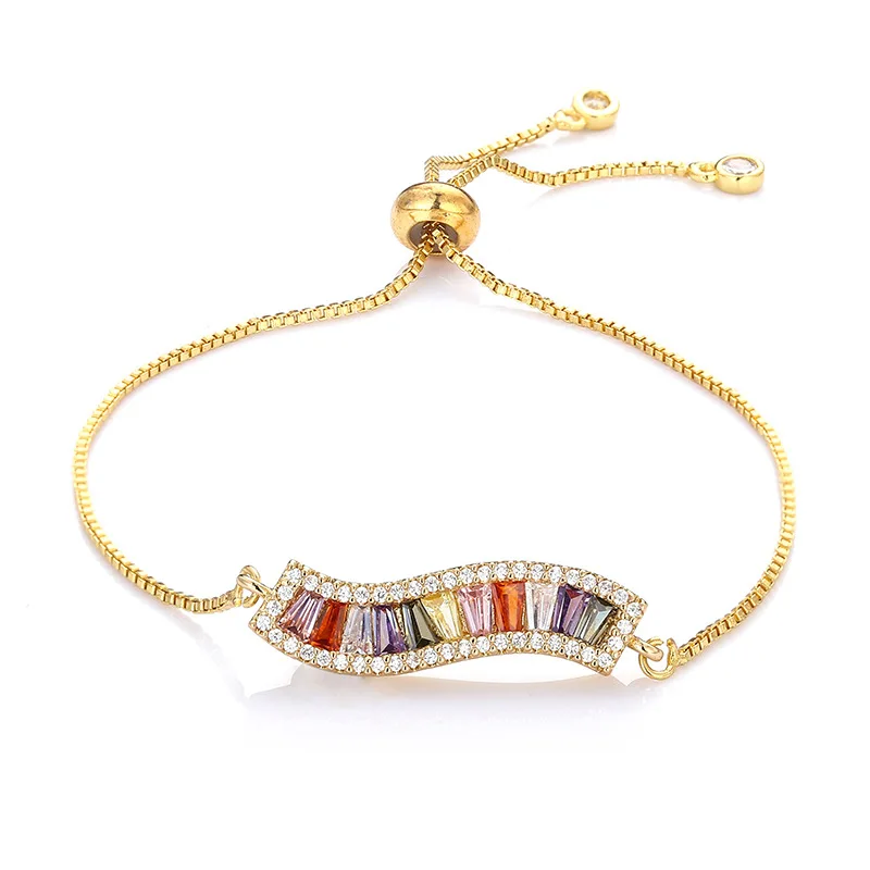 Amazon Best Selling Colorful Square Diamond Adjustable Bracelets Multi Color Crystal Rhinestone Geometric Wave Bracelets
Amazon Best Selling Colorful Square Diamond Adjustable Bracelets Multi Color Crystal Rhinestone Geometric Wave Bracelets