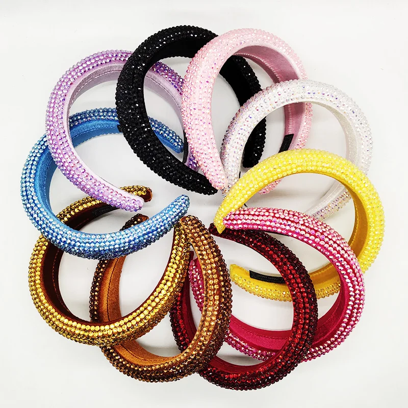 New fashion designer full diamond headband luxury Baroque handmade crystal hair jewelry for women wholesale, 13 colors
New fashion designer full diamond headband luxury Baroque handmade crystal hair jewelry for women wholesale, 13 colors