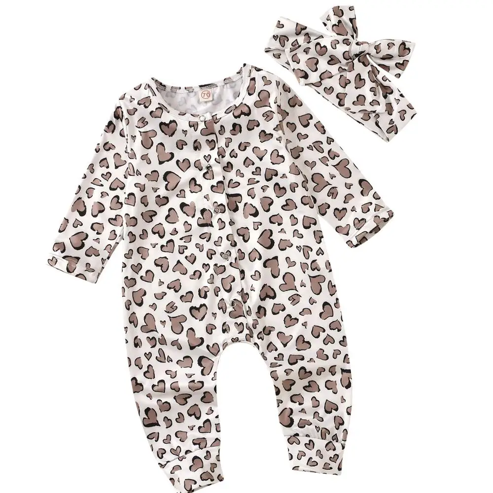 Wholesale Newborn Baby Girl Heart Shape Print Long Sleeve Romper Jumpsuit + Headband outfit
Wholesale Newborn Baby Girl Heart Shape Print Long Sleeve Romper Jumpsuit + Headband outfit