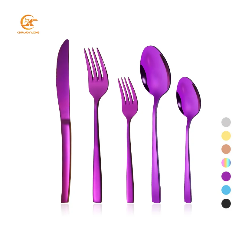 Creative Party Custom Purple Flatware Mirror Polished Luxury Stainless Steel Cutlery Set, Rainbow/silver/gold/rose gold/purple/blue
Creative Party Custom Purple Flatware Mirror Polished Luxury Stainless Steel Cutlery Set, Rainbow/silver/gold/rose gold/purple/blue