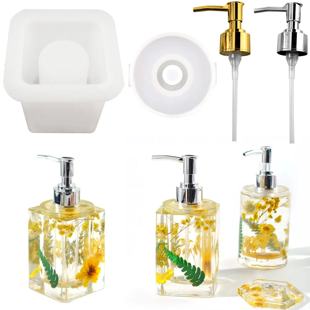 Perfume Bottle Hand Sanitizer Storage Bottle Epoxy Silicone Resin Mold Sets For Home Decorative Crafts Tools, White
Perfume Bottle Hand Sanitizer Storage Bottle Epoxy Silicone Resin Mold Sets For Home Decorative Crafts Tools, White