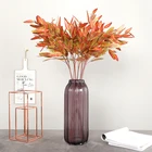 wholesale artificial orange touch feel eucalyptus leaves home decoration plastic flowers artificial green plant