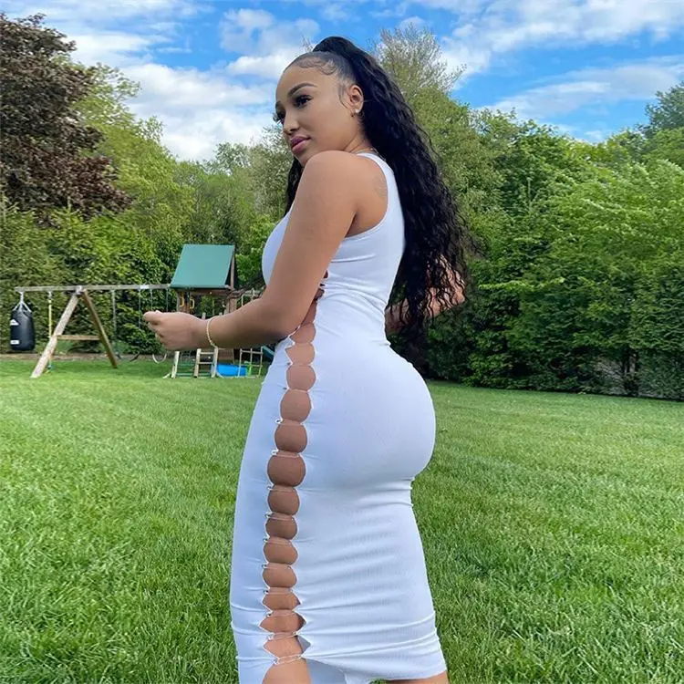 PEARL Good Quality Sleeveless V-Neck Bodycon Dress Women Side Stitched Stylish Sexy Dress
PEARL Good Quality Sleeveless V-Neck Bodycon Dress Women Side Stitched Stylish Sexy Dress
