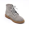 Fashion Outside safty ladies Winter Cow Suede leather boots for women