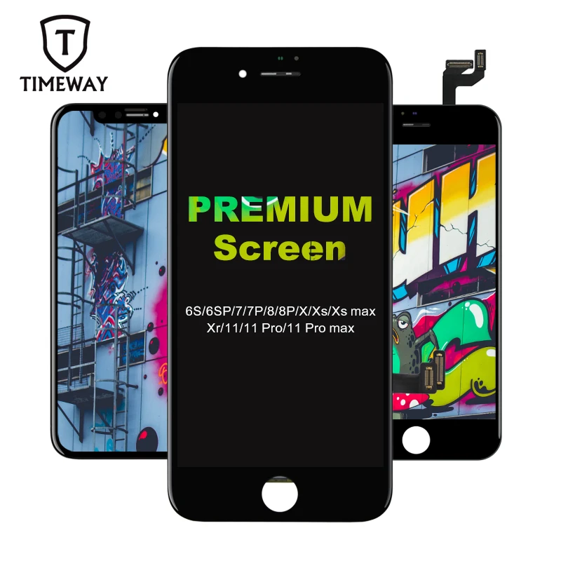 Timeway In-cell Universal version Lcd touch screen for iphone 6 6S 6SP 8 8P X XS XR 11 Factory price High quality, Black
Timeway In-cell Universal version Lcd touch screen for iphone 6 6S 6SP 8 8P X XS XR 11 Factory price High quality, Black