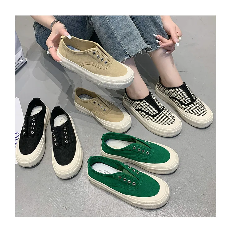 Canvas shoes women 2021 summer new style Korean thick-soled casual shoes pedal flat shoes
Canvas shoes women 2021 summer new style Korean thick-soled casual shoes pedal flat shoes