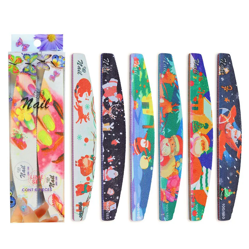BQAN New Arrival Christmas Double-side Sets Half Moon Professional Nail File Nail Art Tools, Customized color
BQAN New Arrival Christmas Double-side Sets Half Moon Professional Nail File Nail Art Tools, Customized color