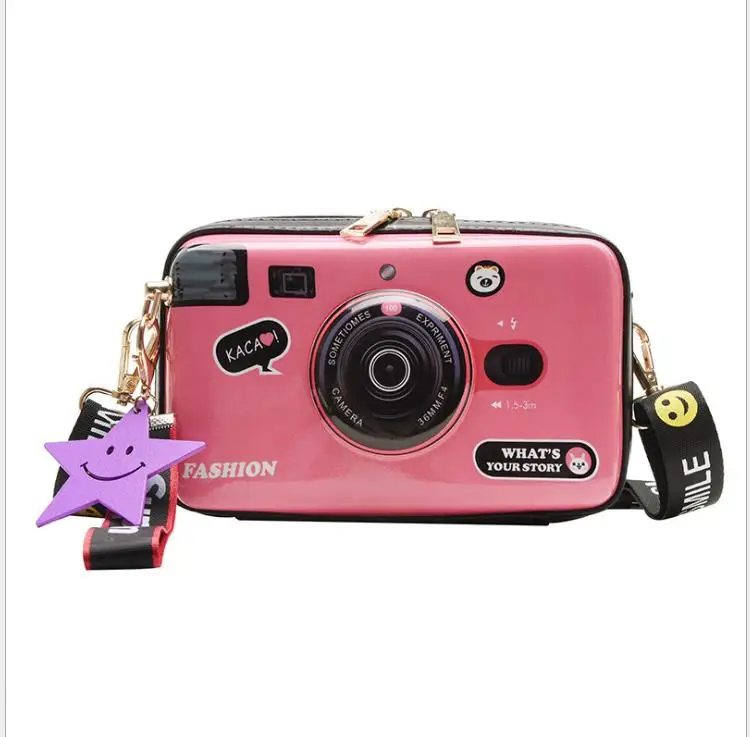 2021 women hand bags camera pattern crossbody bag handbags for women OEM handbags purses leather handbags sac a main, Black white pink
2021 women hand bags camera pattern crossbody bag handbags for women OEM handbags purses leather handbags sac a main, Black white pink