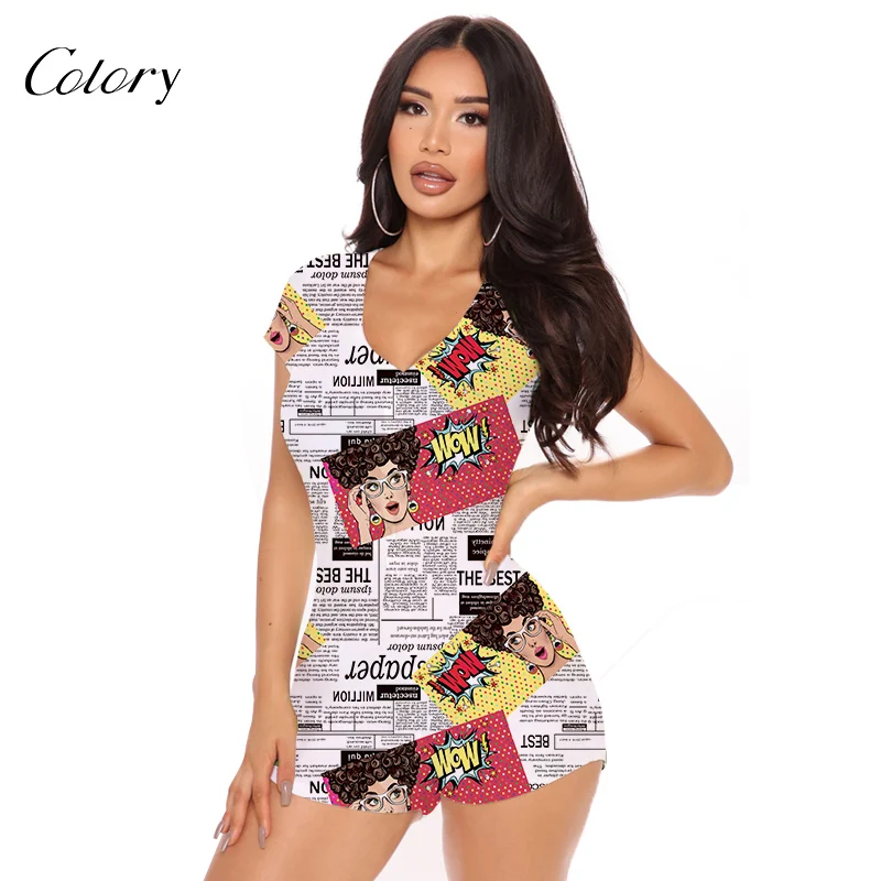 Colory For Women Sleepwear Onesie Short Sleeve, Picture shows
Colory For Women Sleepwear Onesie Short Sleeve, Picture shows