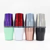 10oz Powder Coated Double Wall Stainless Steel Car Tumbler Travel Insulated Wine Cup Coffee Cup With Lid