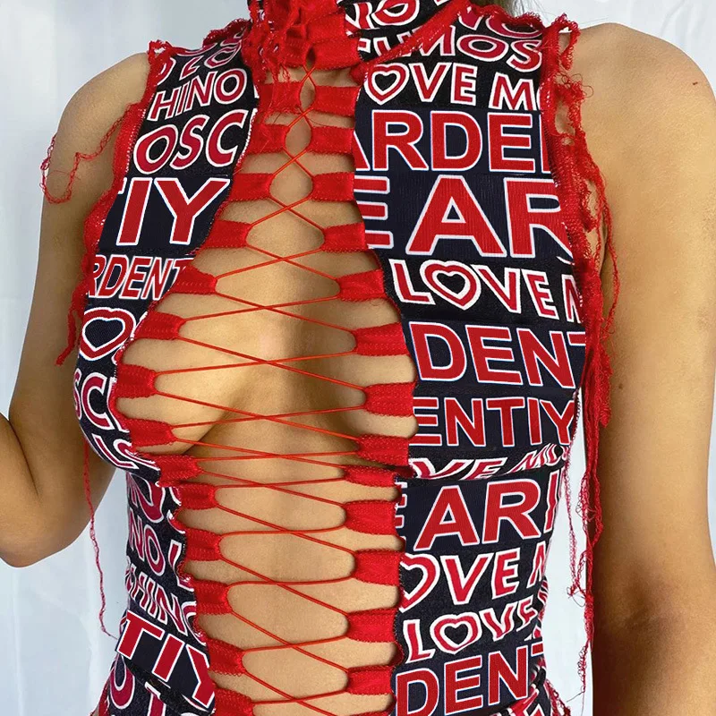 2020 new arrivals fashion autumn Letter printing Bandage women ladies cami top tank top stitch tops, As picture
2020 new arrivals fashion autumn Letter printing Bandage women ladies cami top tank top stitch tops, As picture