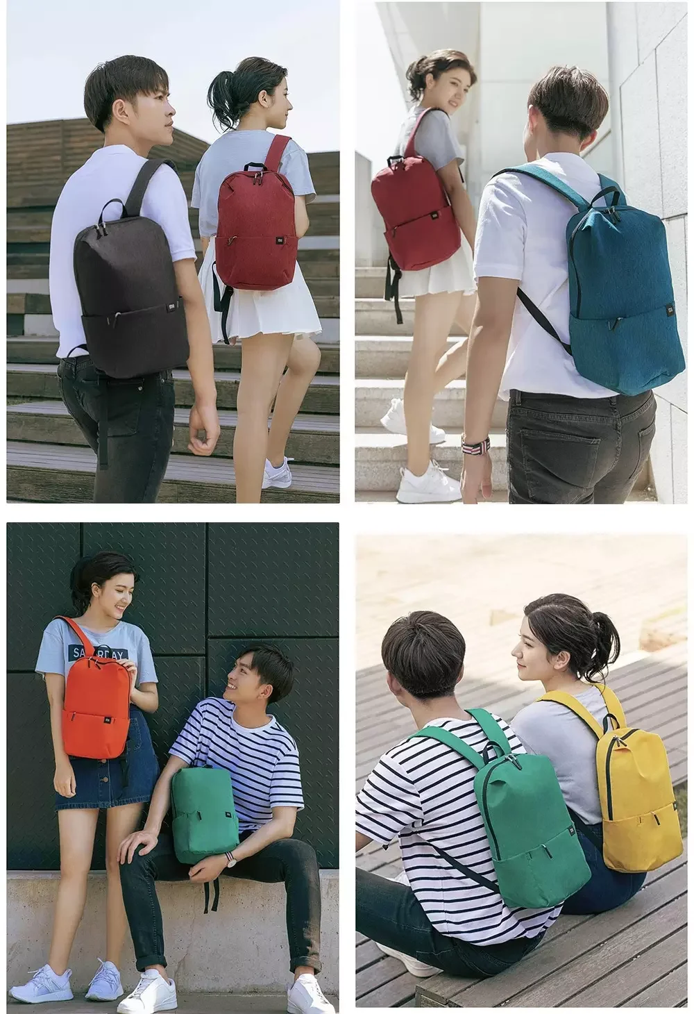 Wholesale Original Xiaomi Colorful Small Backpack 10L 8 Colors Leisure Sports Bags Mini Backpack