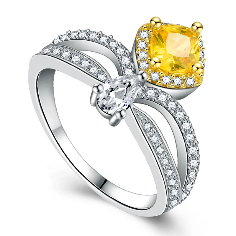 Crown Women's Simulation Diamond Ring Princess Micro-inlaid Zircon Yellow Diamond Ring for Women
Crown Women's Simulation Diamond Ring Princess Micro-inlaid Zircon Yellow Diamond Ring for Women