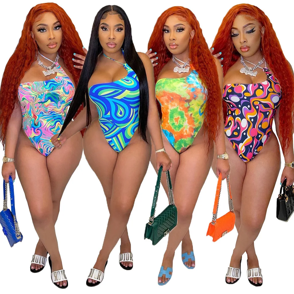 2022 Women's One Piece Swimsuit Asymmetric Neck Tummy Control Cross Backless Vintage Tie Dyed Swimwear Bathing Suits
2022 Women's One Piece Swimsuit Asymmetric Neck Tummy Control Cross Backless Vintage Tie Dyed Swimwear Bathing Suits