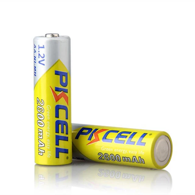 pkcell or oem 1.2v aa 2600mah recharge battery for toys