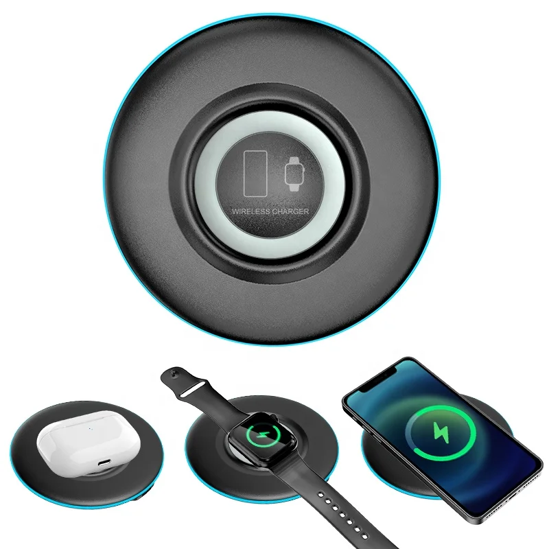 2 in 1 Fast Wireless Charging 15W Qi Wireless Charger Pad For Apple watch for iPhone Quick Round Wireless Charger, Black/white
2 in 1 Fast Wireless Charging 15W Qi Wireless Charger Pad For Apple watch for iPhone Quick Round Wireless Charger, Black/white