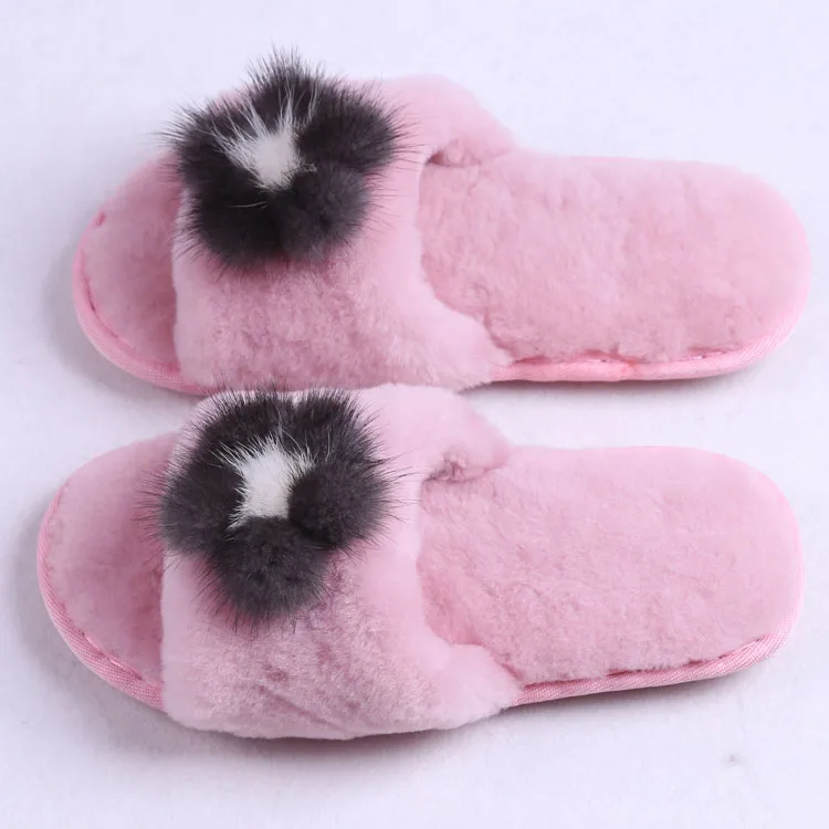 Bedroom Warm Womens Sandals Multi Colors Custom Slippers Winter Sheepskin Fur Slippers, Black/pink/grey
Bedroom Warm Womens Sandals Multi Colors Custom Slippers Winter Sheepskin Fur Slippers, Black/pink/grey