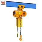 oem design 1ton 2ton dhp 110v monorail traveling 2ton 25ton electric chain hoist with cable trolley electric pulley