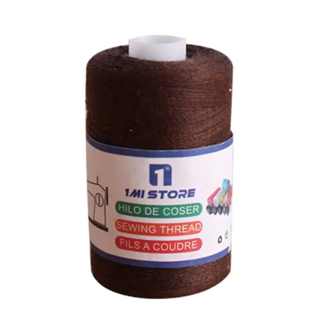 Factory price 100% polyester yarns bag sewing thread and high quality industrial sewing thread, Dark brown
Factory price 100% polyester yarns bag sewing thread and high quality industrial sewing thread, Dark brown