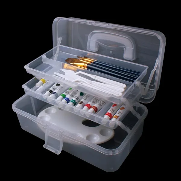 21803 Plastic 3-layer Folding Storage Box Portable Multipurpose Organizer Container with Diamond Stickers for DIY Art Crafts Sew
21803 Plastic 3-layer Folding Storage Box Portable Multipurpose Organizer Container with Diamond Stickers for DIY Art Crafts Sew