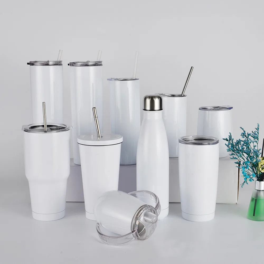 Wholesale Vacuum 20 OZ /30 OZ Stainless Steel White Sublimation Blank Water Bottle Straight Cups With Straws
Wholesale Vacuum 20 OZ /30 OZ Stainless Steel White Sublimation Blank Water Bottle Straight Cups With Straws