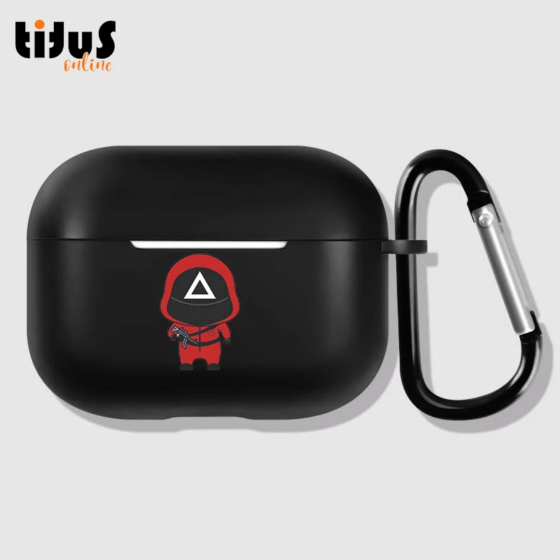 YS13 Squid Game Headset Accessories Matte Headphone Case with Hook InPods Squid Game Earphone Cover For Airpods Pro, Black-red
YS13 Squid Game Headset Accessories Matte Headphone Case with Hook InPods Squid Game Earphone Cover For Airpods Pro, Black-red