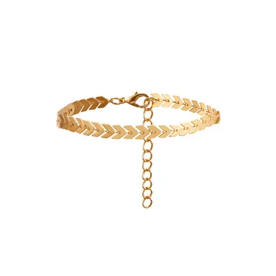 2020 New Trendy Boho Foot Chain 18K Gold Plating Fishbone Chain Anklet Women Jewelry
2020 New Trendy Boho Foot Chain 18K Gold Plating Fishbone Chain Anklet Women Jewelry