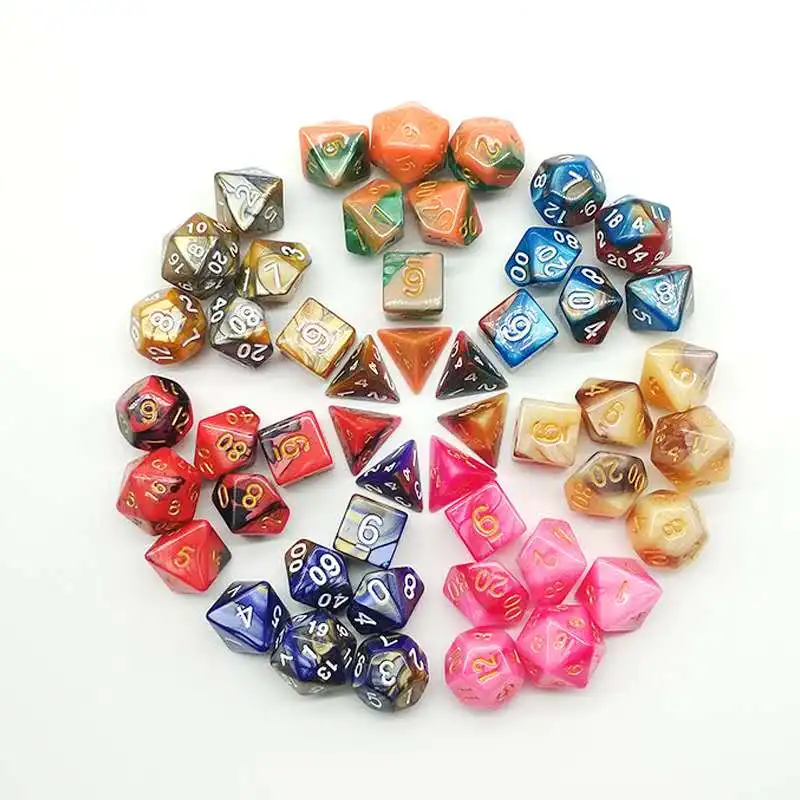 Dungeon and dragon plastic acrylic dice DND character setting game color dice, Customized color
Dungeon and dragon plastic acrylic dice DND character setting game color dice, Customized color