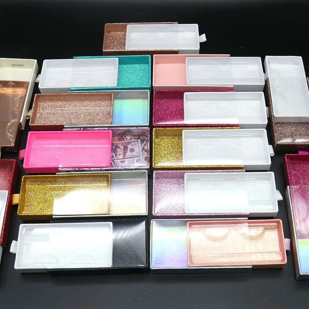Hot Sell Portable Glitter Eyelashes Package Colorful Sliding Box With Private Label Sticker, Rainbow color
Hot Sell Portable Glitter Eyelashes Package Colorful Sliding Box With Private Label Sticker, Rainbow color