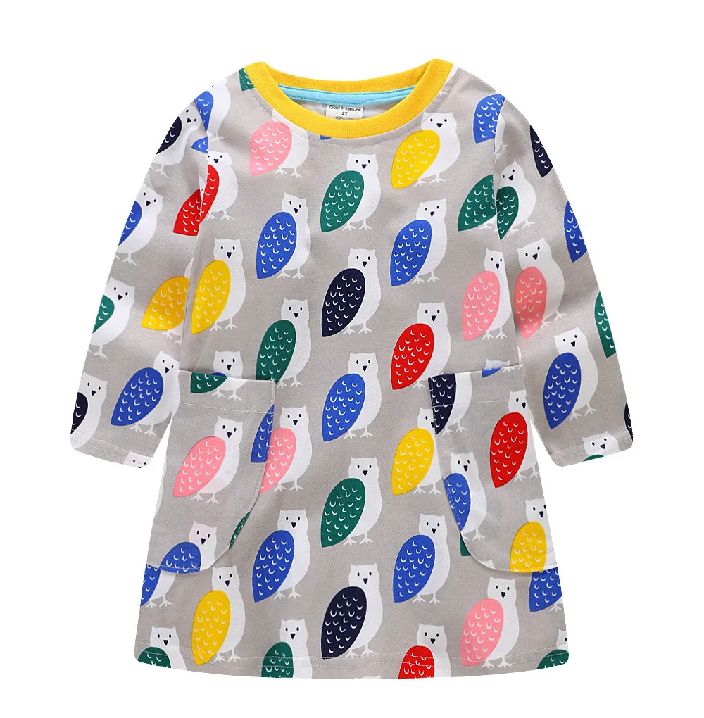Wholesale New Autumn Pure Cotton Long Sleeved Princess Cartoon Animal Printed Girls Dress
Wholesale New Autumn Pure Cotton Long Sleeved Princess Cartoon Animal Printed Girls Dress