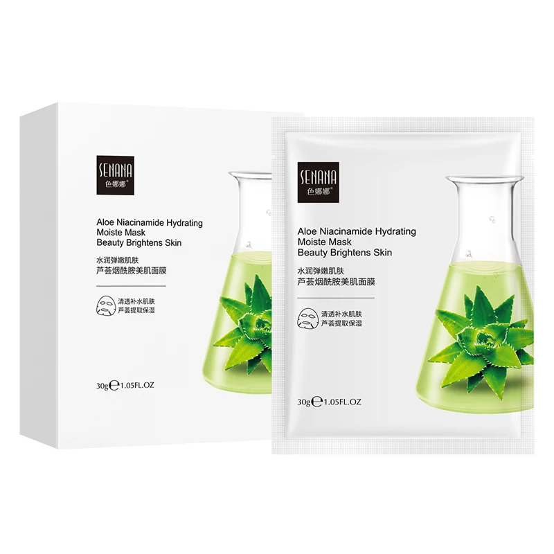 30g*5pcs OEM ODM SENANA moisturizing face mask aloe vera nicotinamide sheet mask for facial
30g*5pcs OEM ODM SENANA moisturizing face mask aloe vera nicotinamide sheet mask for facial