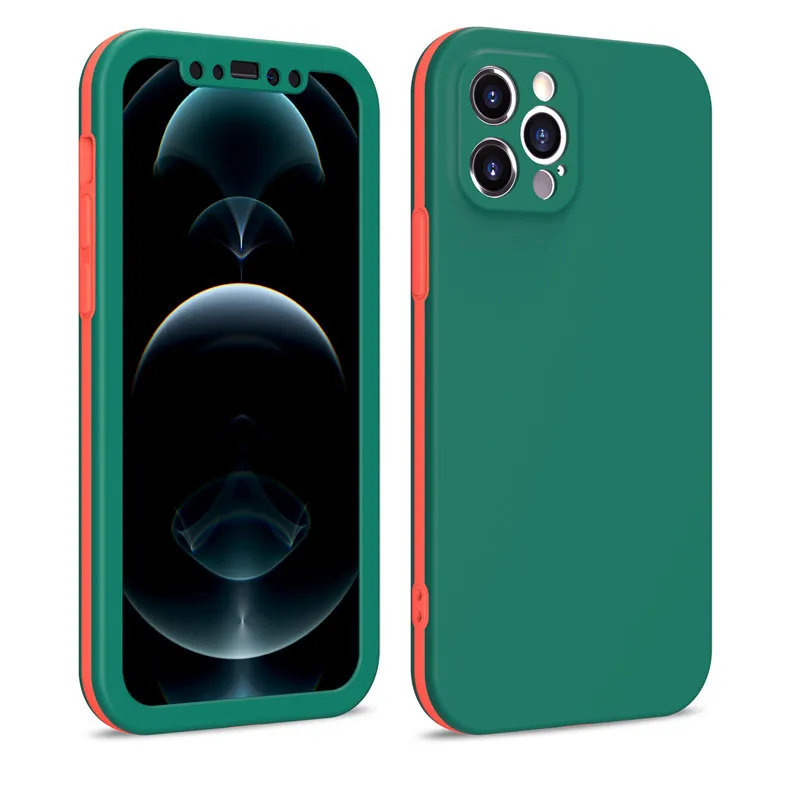 360 Full Front Cover Protective Skin Texture Feeling Candy Colors Mobile Phone Case Bags For iPhone 12 Pro Max Hard Phone Case
360 Full Front Cover Protective Skin Texture Feeling Candy Colors Mobile Phone Case Bags For iPhone 12 Pro Max Hard Phone Case