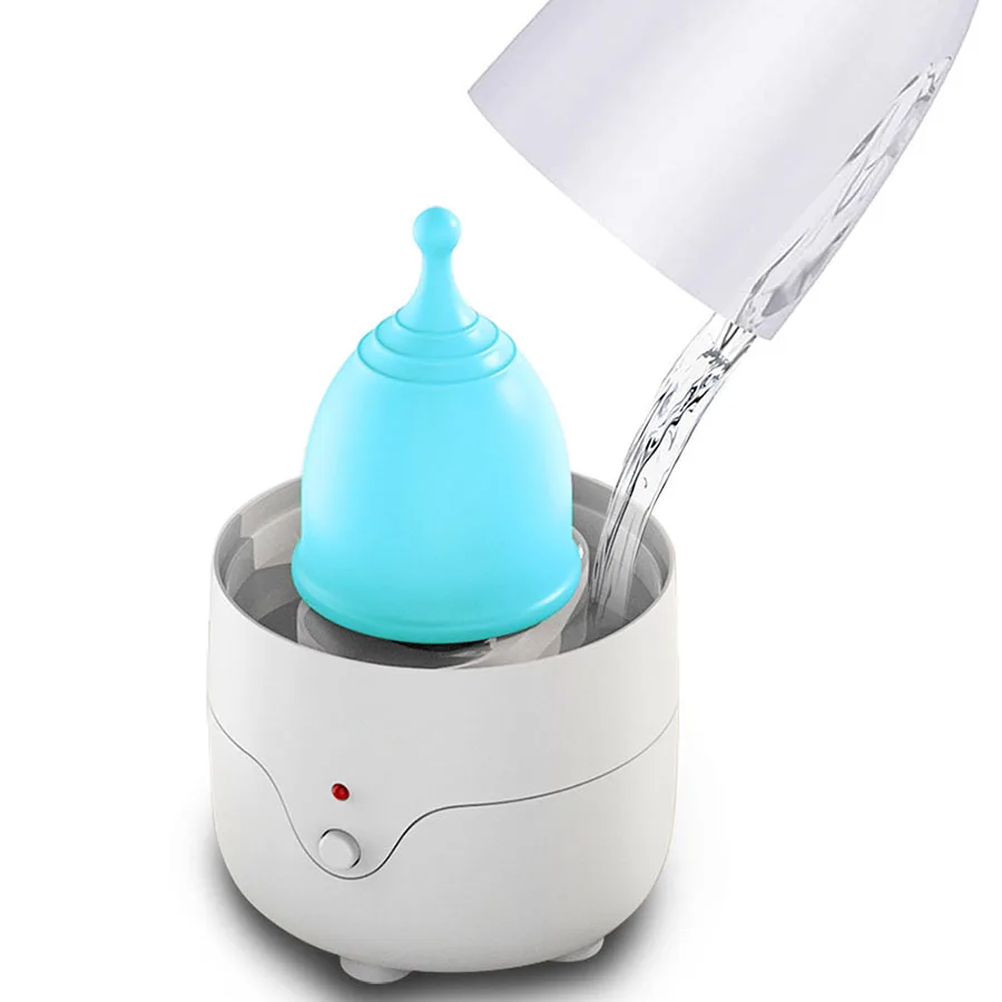 One Button Control Menstrual Cup High Temperature Steamer Sterilizer Cleaner for All Menstruation Cups, White
One Button Control Menstrual Cup High Temperature Steamer Sterilizer Cleaner for All Menstruation Cups, White