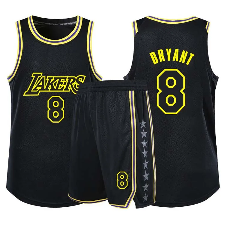 Cross-border Amazon basketball uniform James Kobe No. 8 No. 24 jersey retro suit male adult T-shirt jersey, Custom color
Cross-border Amazon basketball uniform James Kobe No. 8 No. 24 jersey retro suit male adult T-shirt jersey, Custom color