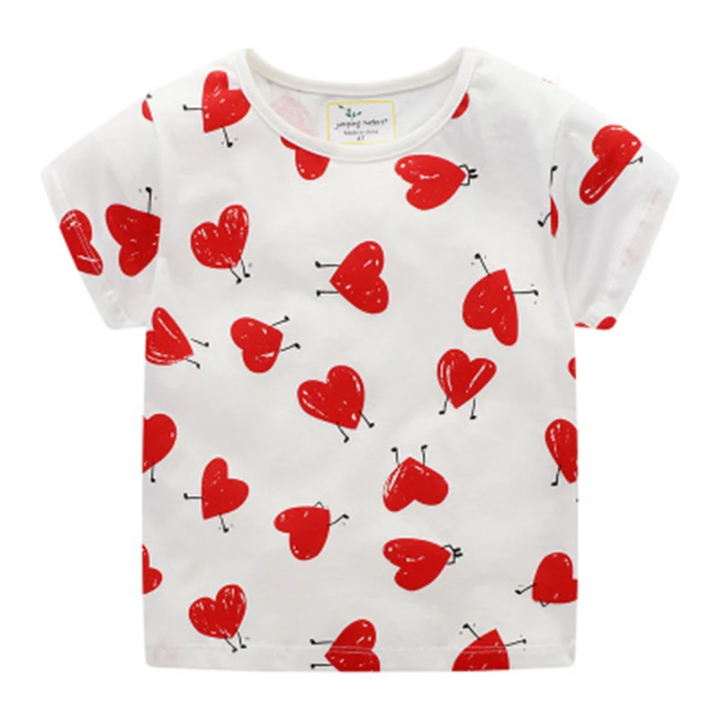 New Design Hot Sale High Quality Heart-shaped Printing Short Sleeve Shirt Girl Clothing, As picture
New Design Hot Sale High Quality Heart-shaped Printing Short Sleeve Shirt Girl Clothing, As picture