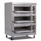 Commercial equipment 3 layer 6 tray gas bread oven bakery machines