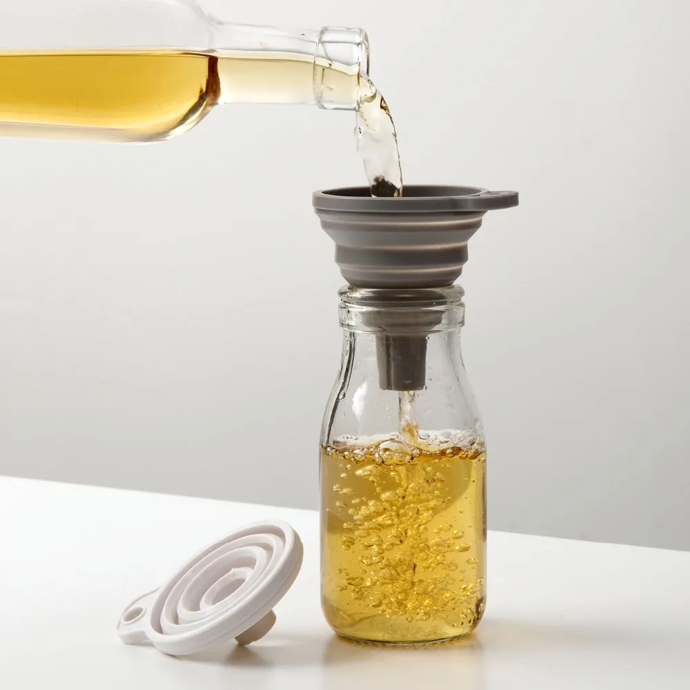 Foldable Silicone Funnel Filling Empty Bottle Portable Folding Funnels For Oil Sauce Liquid Be Hanging Kitchen Tools, White
Foldable Silicone Funnel Filling Empty Bottle Portable Folding Funnels For Oil Sauce Liquid Be Hanging Kitchen Tools, White