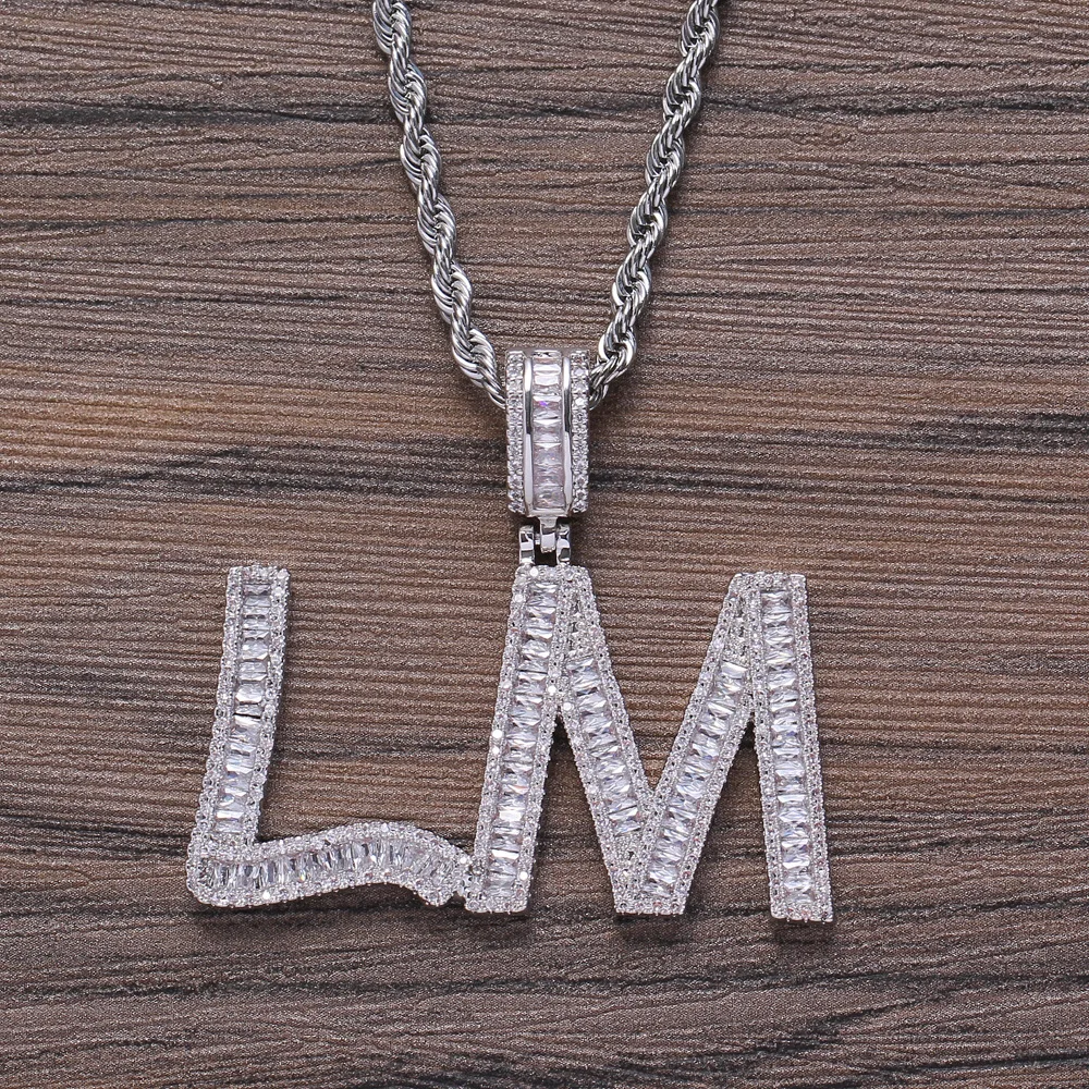Luxury Real Gold Plated Micro Pave CZ Diy Name Necklace Bling Crystal Customized Name Pendant Necklace For Party
Luxury Real Gold Plated Micro Pave CZ Diy Name Necklace Bling Crystal Customized Name Pendant Necklace For Party
