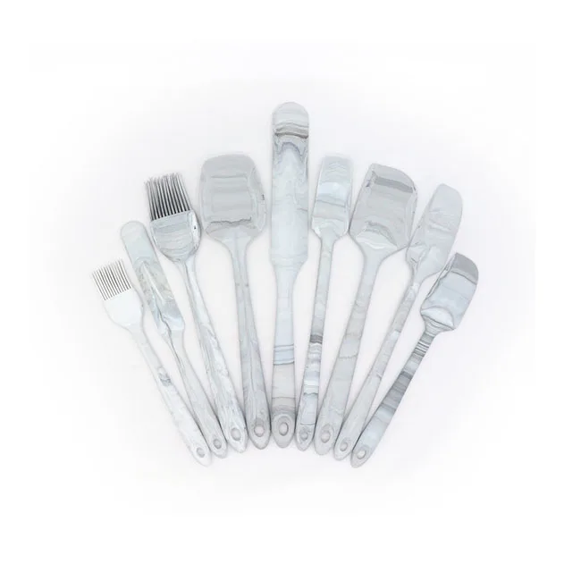 Best Selling Marble Design 9 PCS Heat Resistant Cooking Baking Mixing Silicone Spatula Set
Best Selling Marble Design 9 PCS Heat Resistant Cooking Baking Mixing Silicone Spatula Set