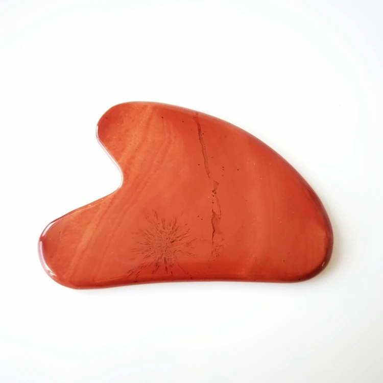 red jasper gua sha heart shape gua sha stone