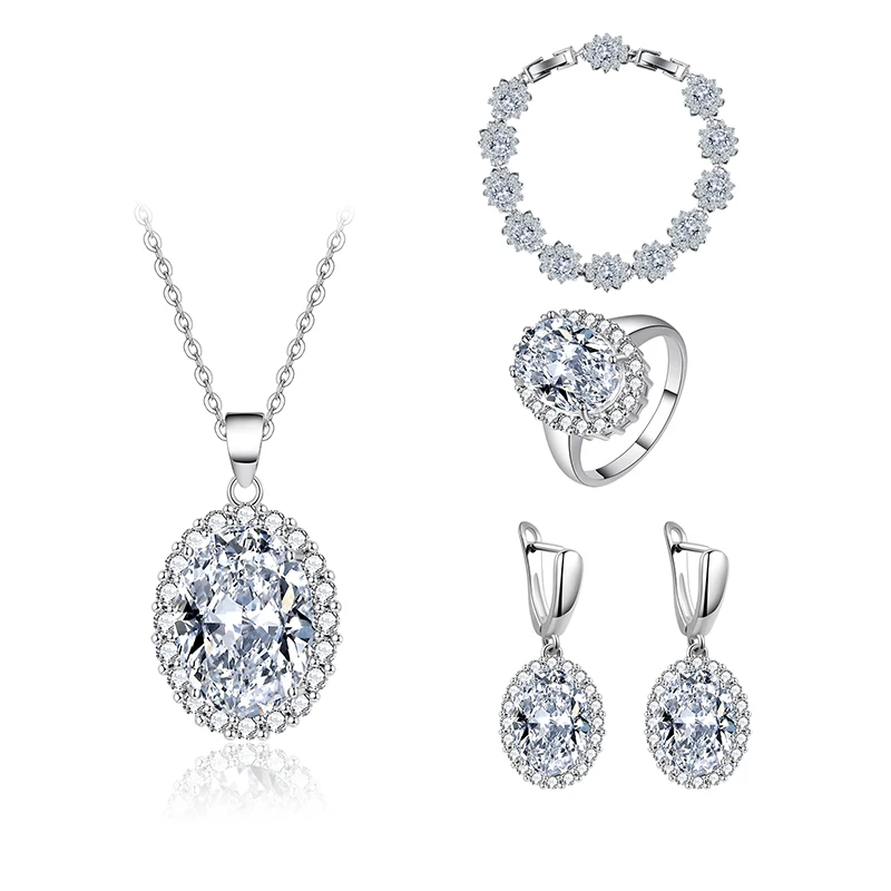 popalar products silver wedding bridal white color earring ring necklace jewelry set for women wedding party gift
popalar products silver wedding bridal white color earring ring necklace jewelry set for women wedding party gift