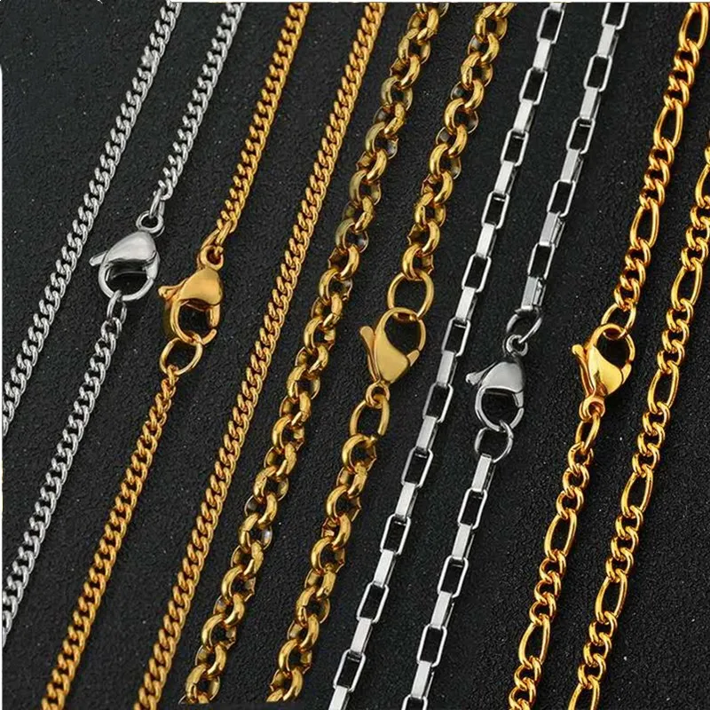stainless steel 2.0mm 2.4mm 3.0mm 5.0mm gold-plated Side chain Figaro chain necklace
stainless steel 2.0mm 2.4mm 3.0mm 5.0mm gold-plated Side chain Figaro chain necklace