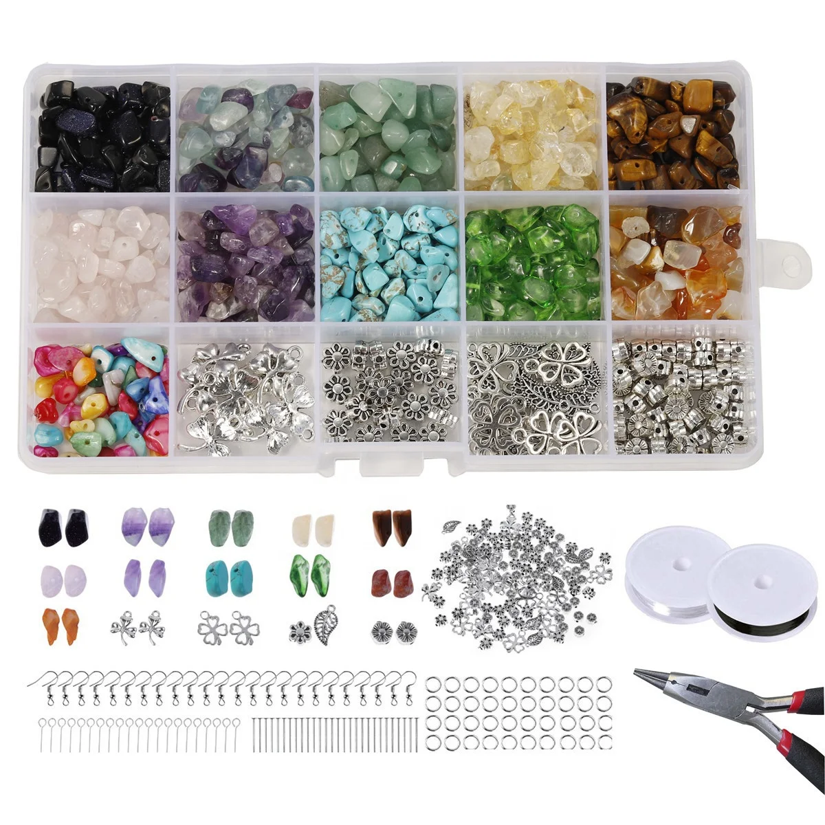 Wholesale Natural Stone Bead Diy Set Fashion Zinc Alloy Accessories Designer Charms For Diy Bracelets Jewelry Making, As photo
Wholesale Natural Stone Bead Diy Set Fashion Zinc Alloy Accessories Designer Charms For Diy Bracelets Jewelry Making, As photo