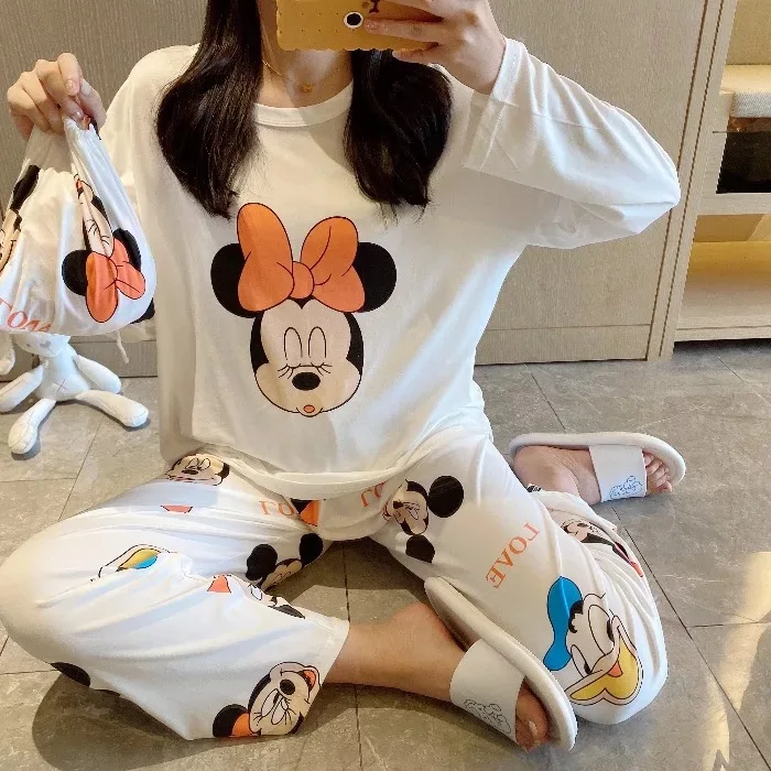 New Soft Spring Autumn Homesuit Homeclothes Long Sleeve Long Pants Sleepwear Fashion Style Ladies Woman Clothes Pajamas Set, Multi color
New Soft Spring Autumn Homesuit Homeclothes Long Sleeve Long Pants Sleepwear Fashion Style Ladies Woman Clothes Pajamas Set, Multi color