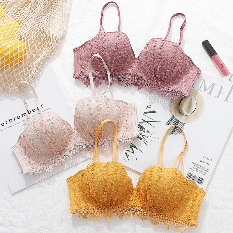Sexy Lingerie 1/2 Cup Fashion Women Shell Lace Seamless Thicken Push Up Adjustable Gather Bras Underwear, Black
Sexy Lingerie 1/2 Cup Fashion Women Shell Lace Seamless Thicken Push Up Adjustable Gather Bras Underwear, Black