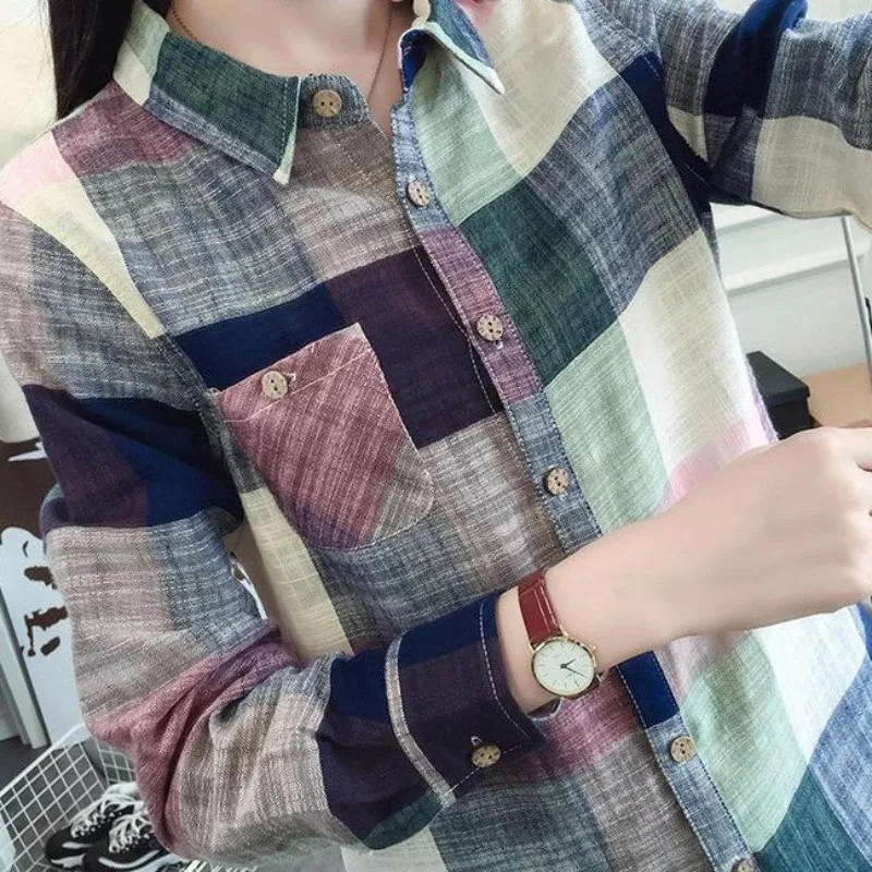 Plaid Ladies Oversized 2022 Fashion Ladies Soft Comfortable Shirt Party Women Elegant Loose Top Retro Girl Chic Shirt
Plaid Ladies Oversized 2022 Fashion Ladies Soft Comfortable Shirt Party Women Elegant Loose Top Retro Girl Chic Shirt