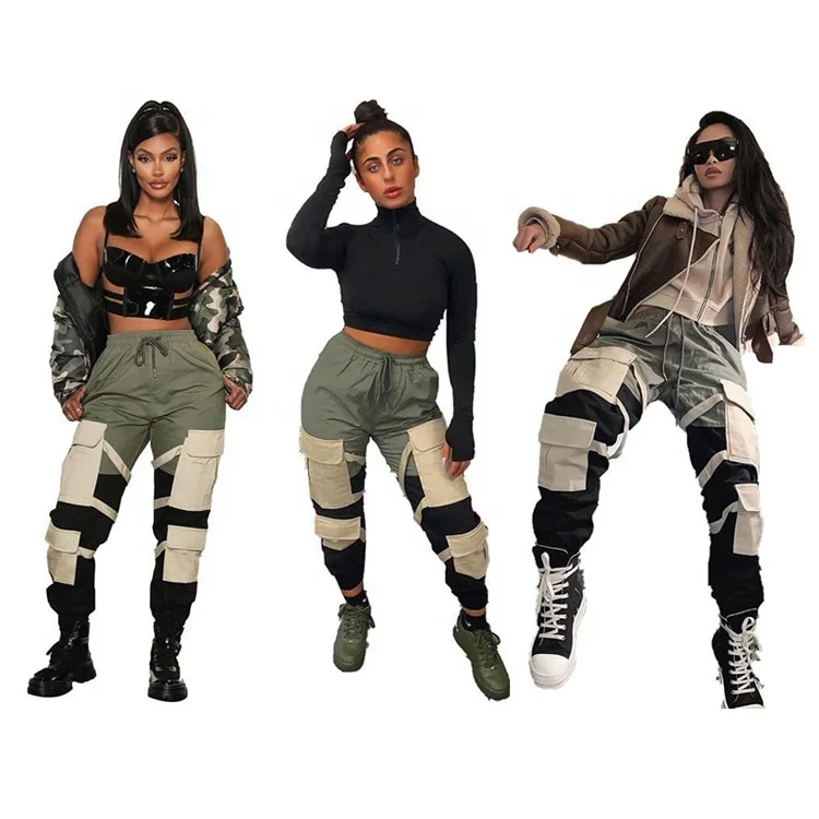 2020 Fall Fashion Clothing Vendors Patchwork Plus Size Pants Cargo Pocket Pants For Women, Customized color
2020 Fall Fashion Clothing Vendors Patchwork Plus Size Pants Cargo Pocket Pants For Women, Customized color
