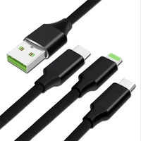 

SIPU Mobile Multi Function Usb Data Cable Colorful Braided Micro Usb Cable 3 In 1 Charger Cable