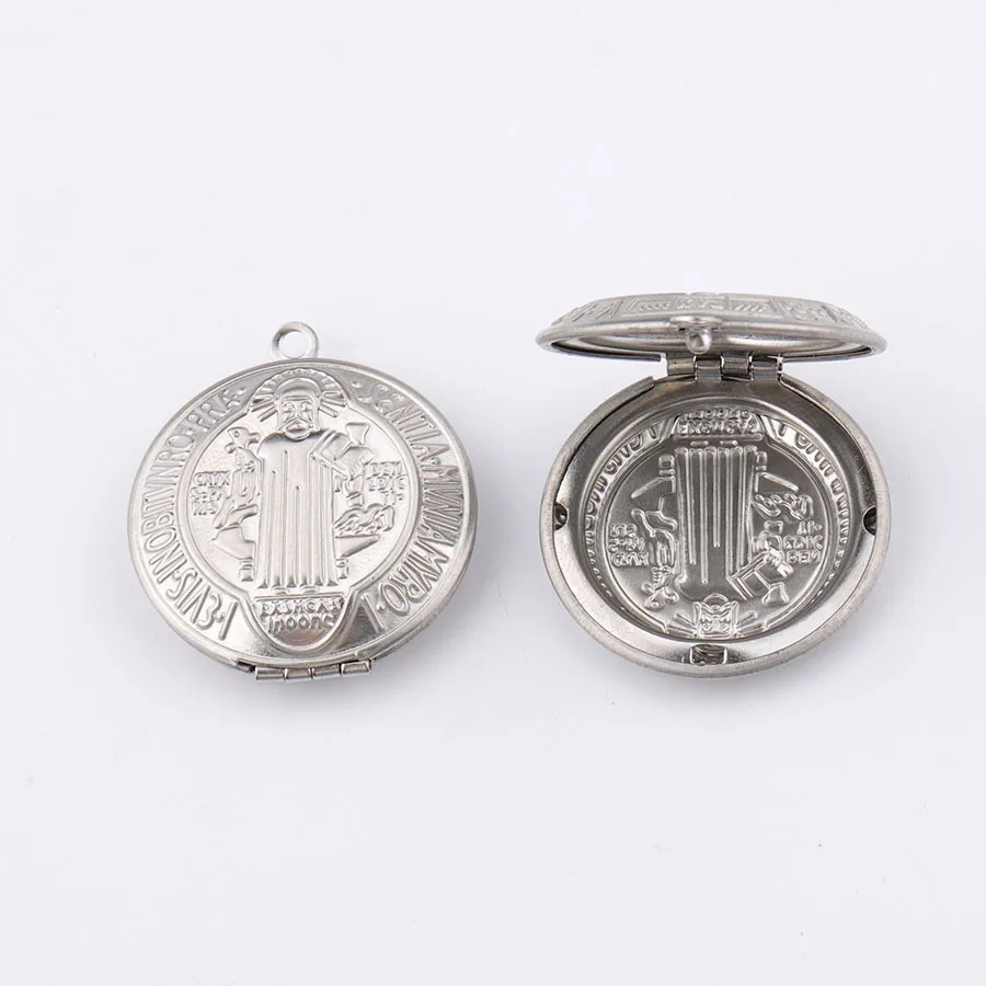 27 X32mm Mirror Polished Stainless Steel Cross Phase DIY San Benito Locket Pendant for Necklace Jewelry Making
27 X32mm Mirror Polished Stainless Steel Cross Phase DIY San Benito Locket Pendant for Necklace Jewelry Making